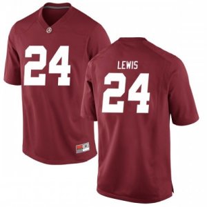 Men's Alabama Crimson Tide #24 Terrell Lewis Crimson Game NCAA College Football Jersey 2403JNLO1